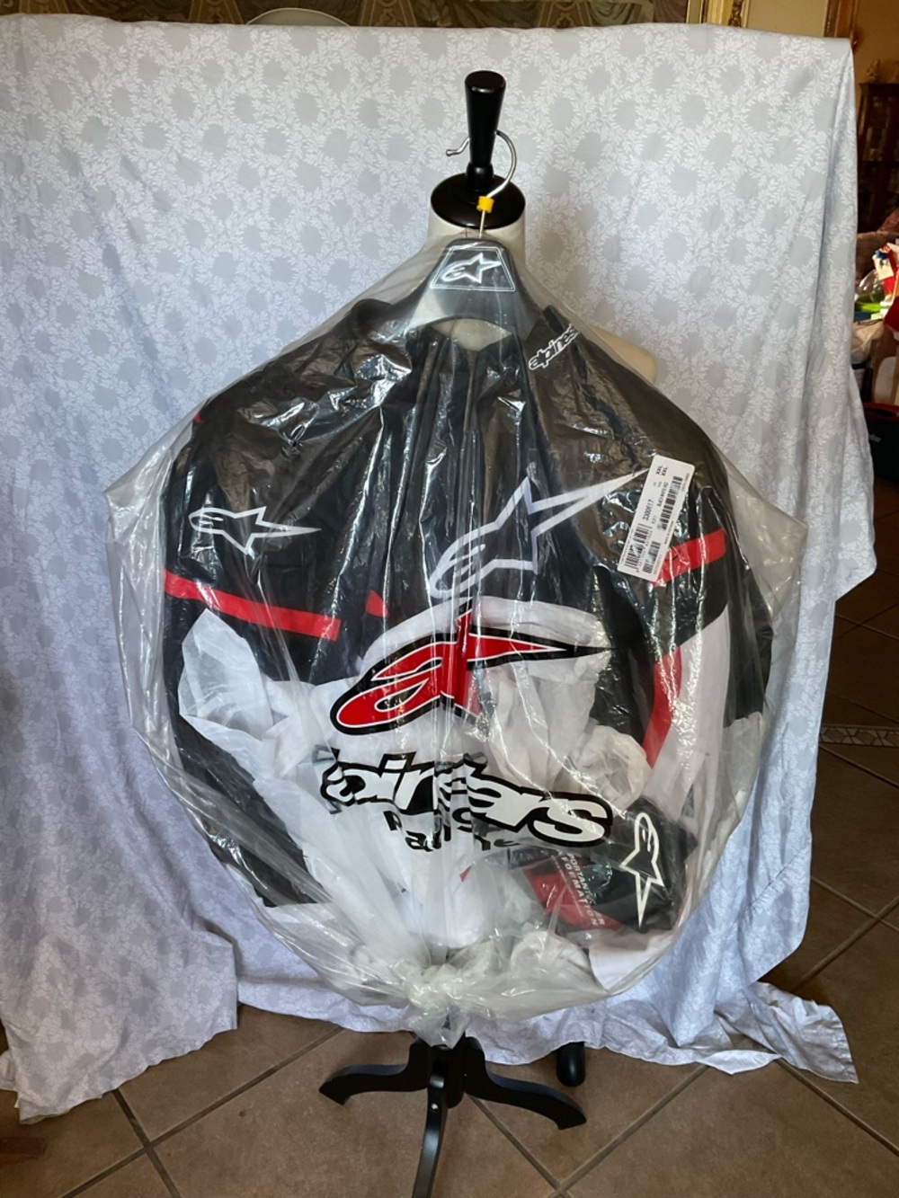 Alpinestars Black White Red Motorcycle Jacket